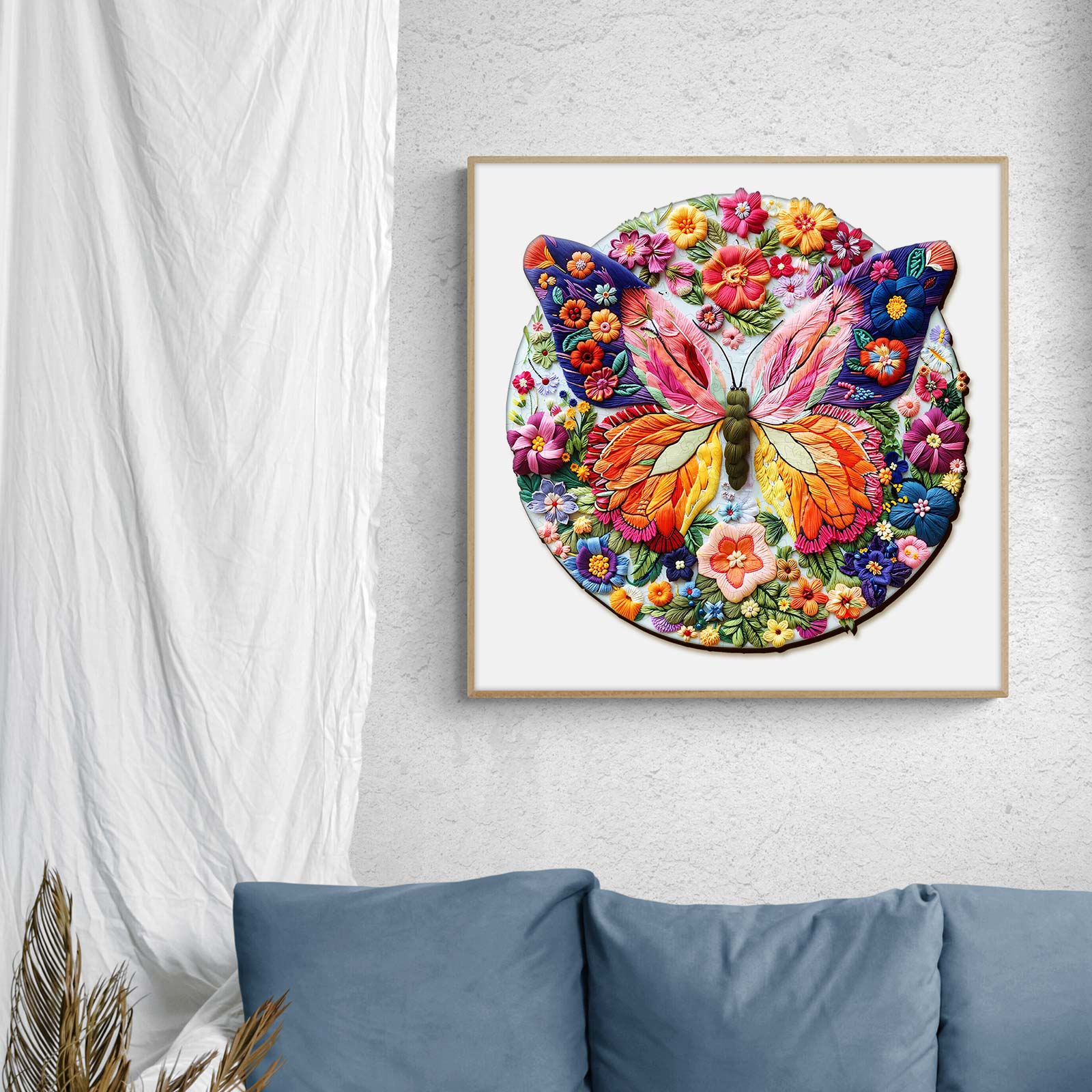 Woven Butterfly Wooden Jigsaw Puzzle