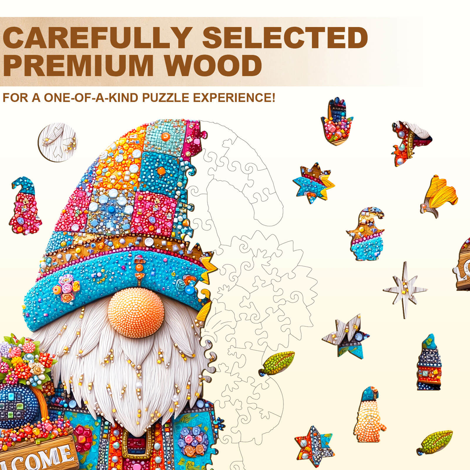 Gem Goblin Wooden Jigsaw Puzzle