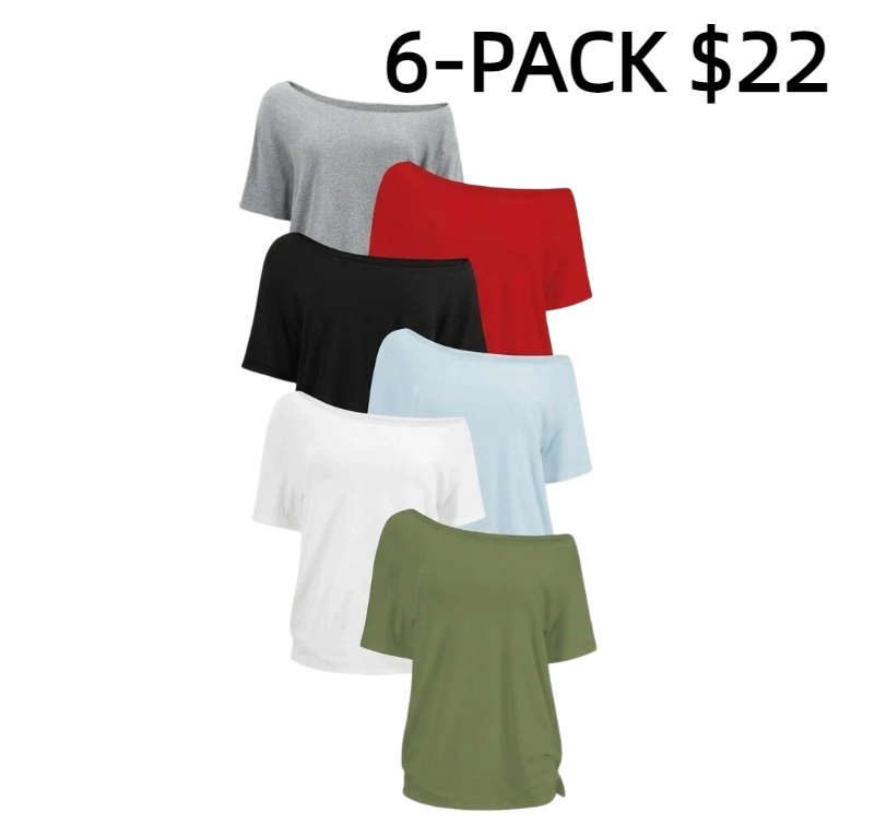 Women's Solid Color Tee, Casual Basic Essential Short Sleeve T-shirt Top