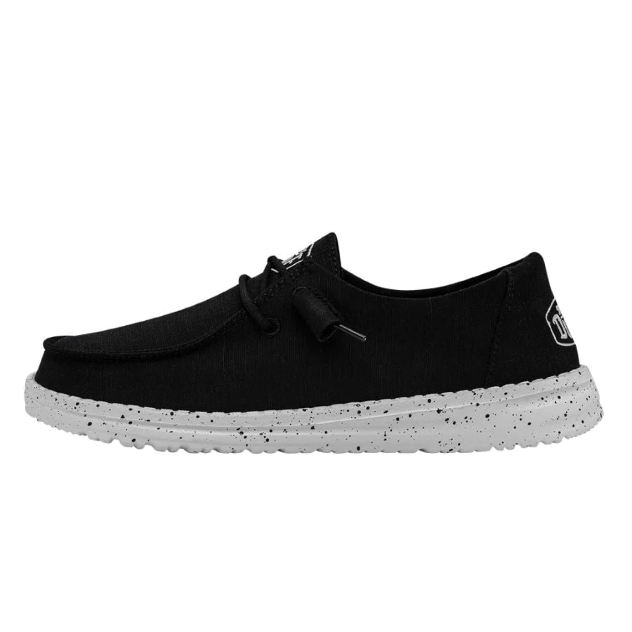 DUDE WOMEN'S WENDY SLUB CANVAS BLACK - 40063001