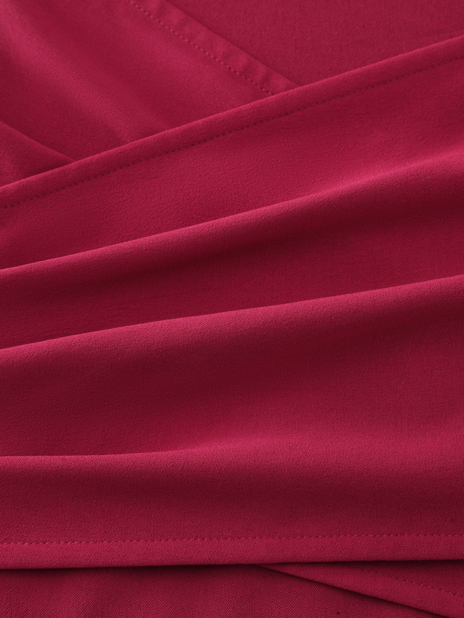 Twist-Front Pleated Pockets Mini Dress