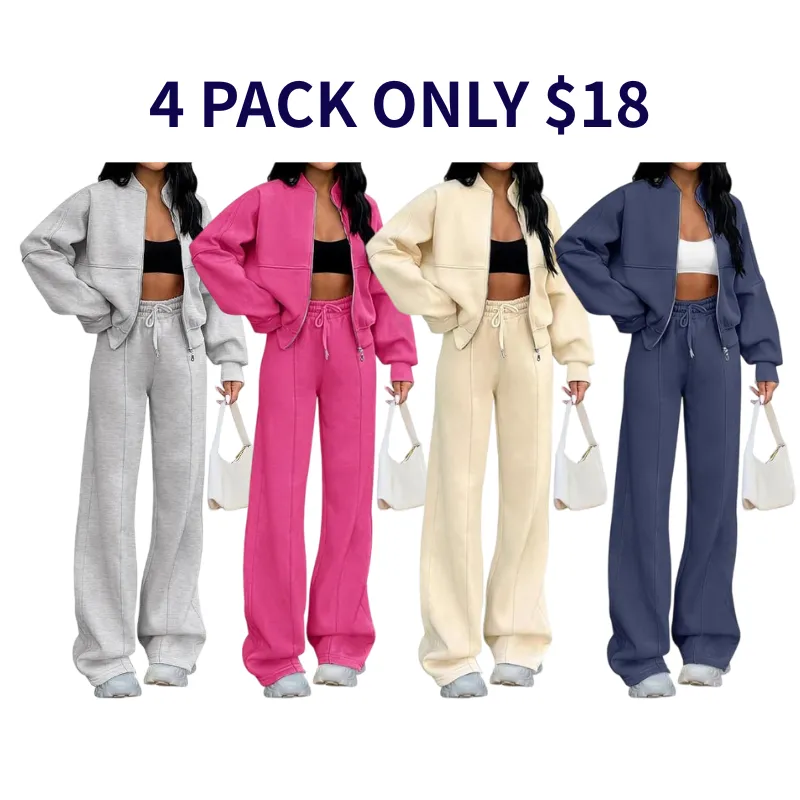 Women's Fall 2 Piece Sweatsuits Set Long