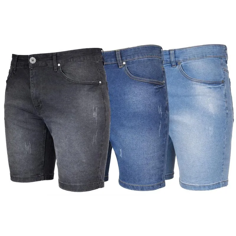 Mens Classic Jean Shorts with Multiple Styles