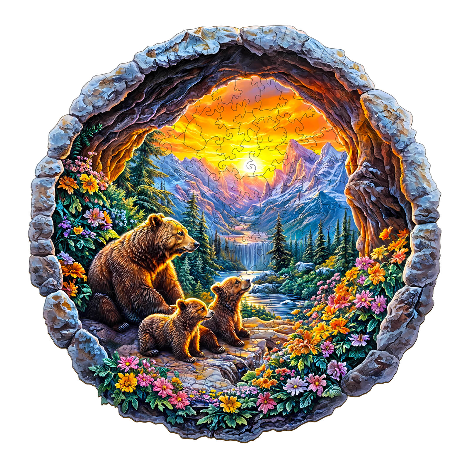 3D Bear's Journey Wooden Jigsaw Puzzle