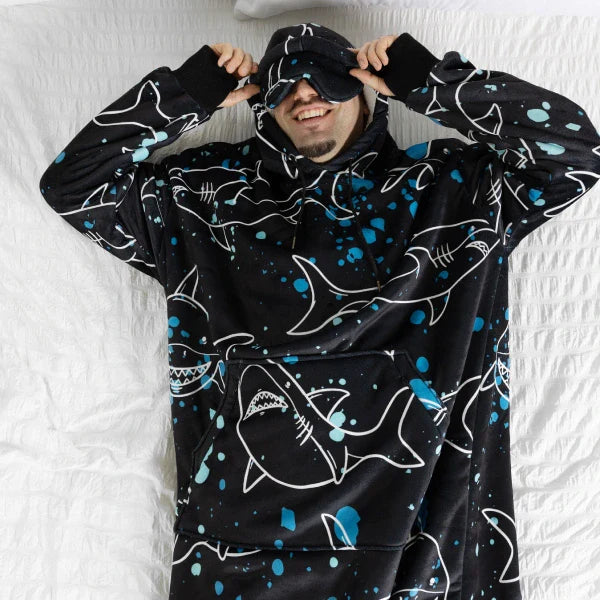 Wearable blanket Oversized with sherpa lining One size fits most.