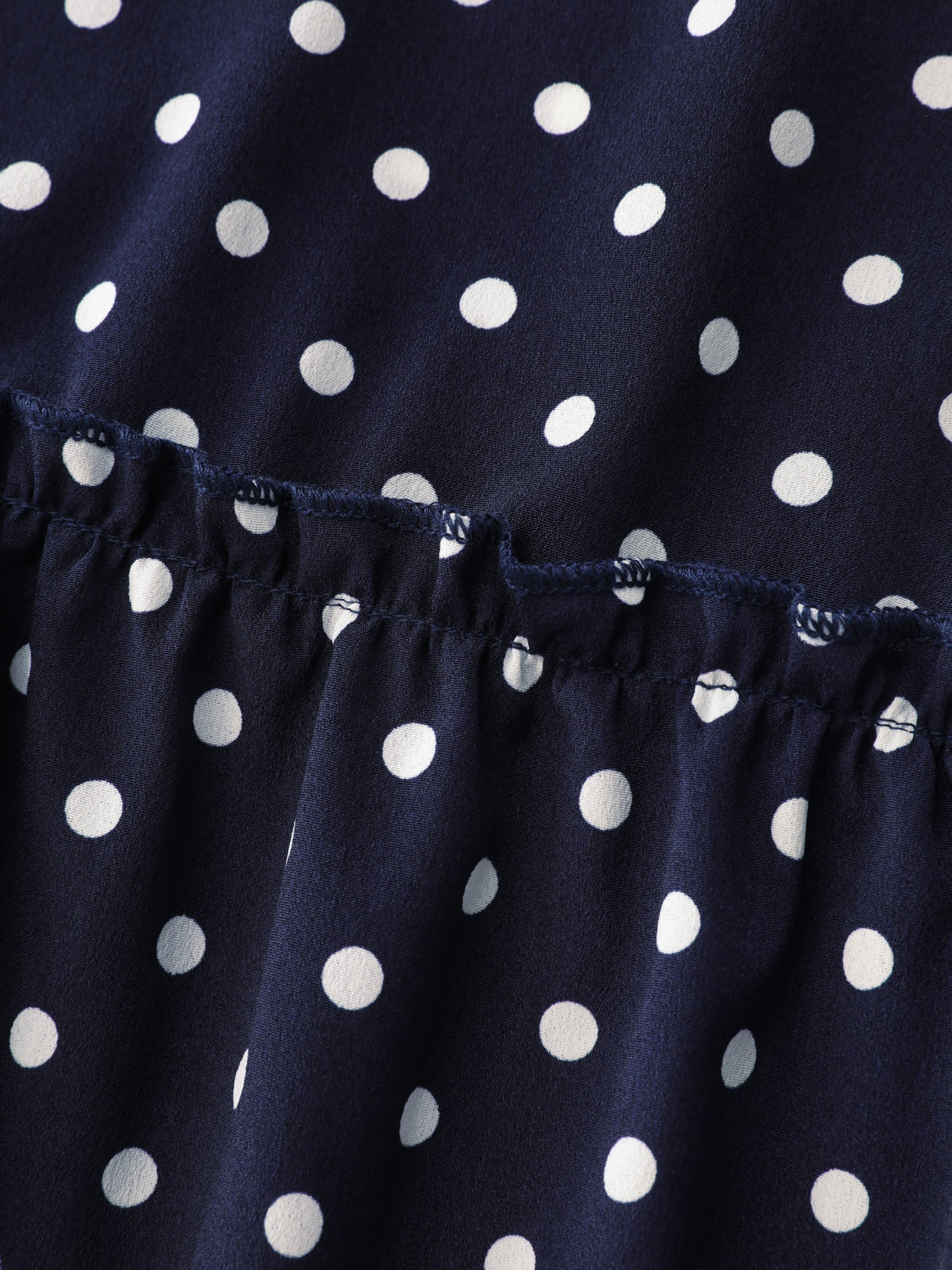 Polka Dots Charm Button Detail Mini Dress