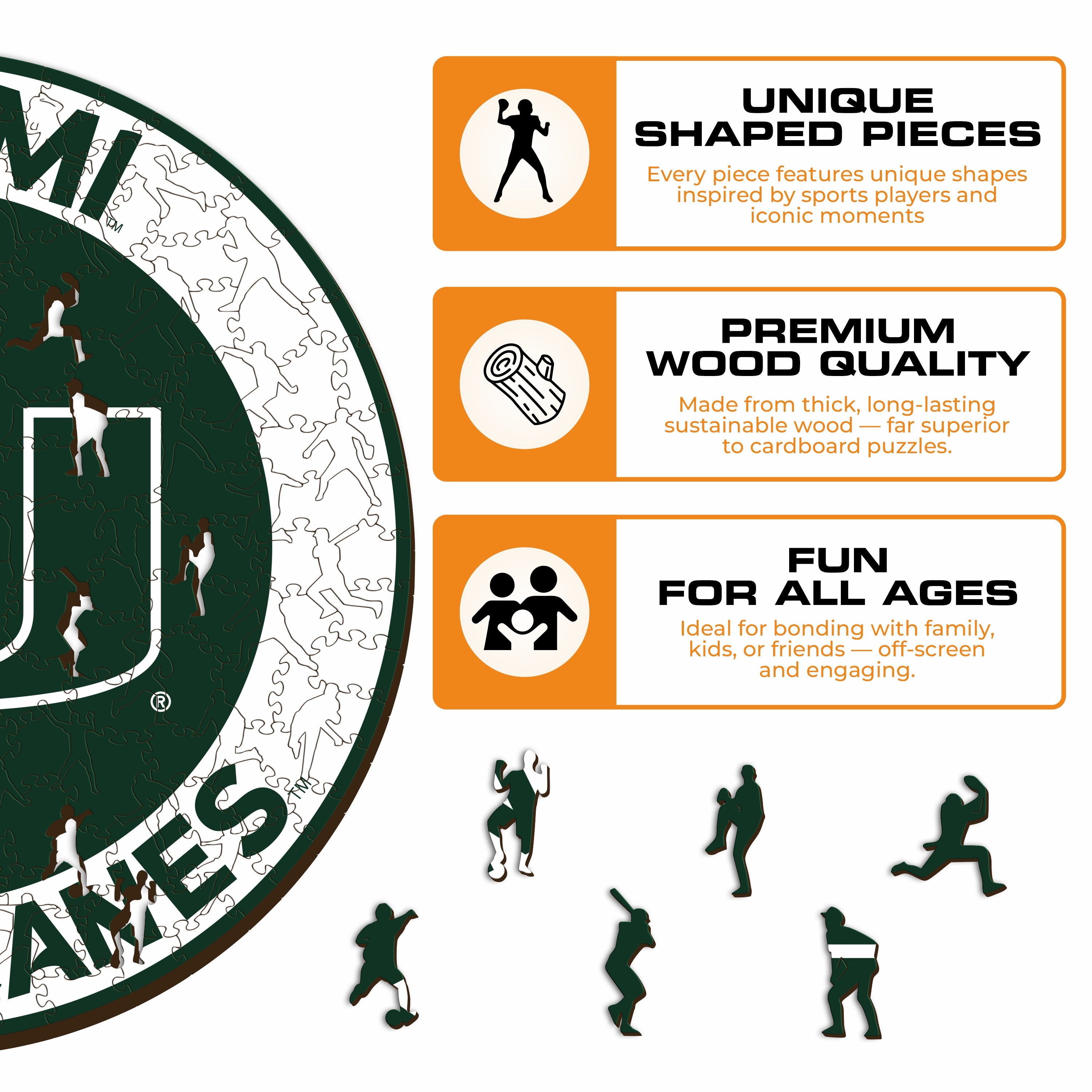 University of Miami - Wooden Puzzle