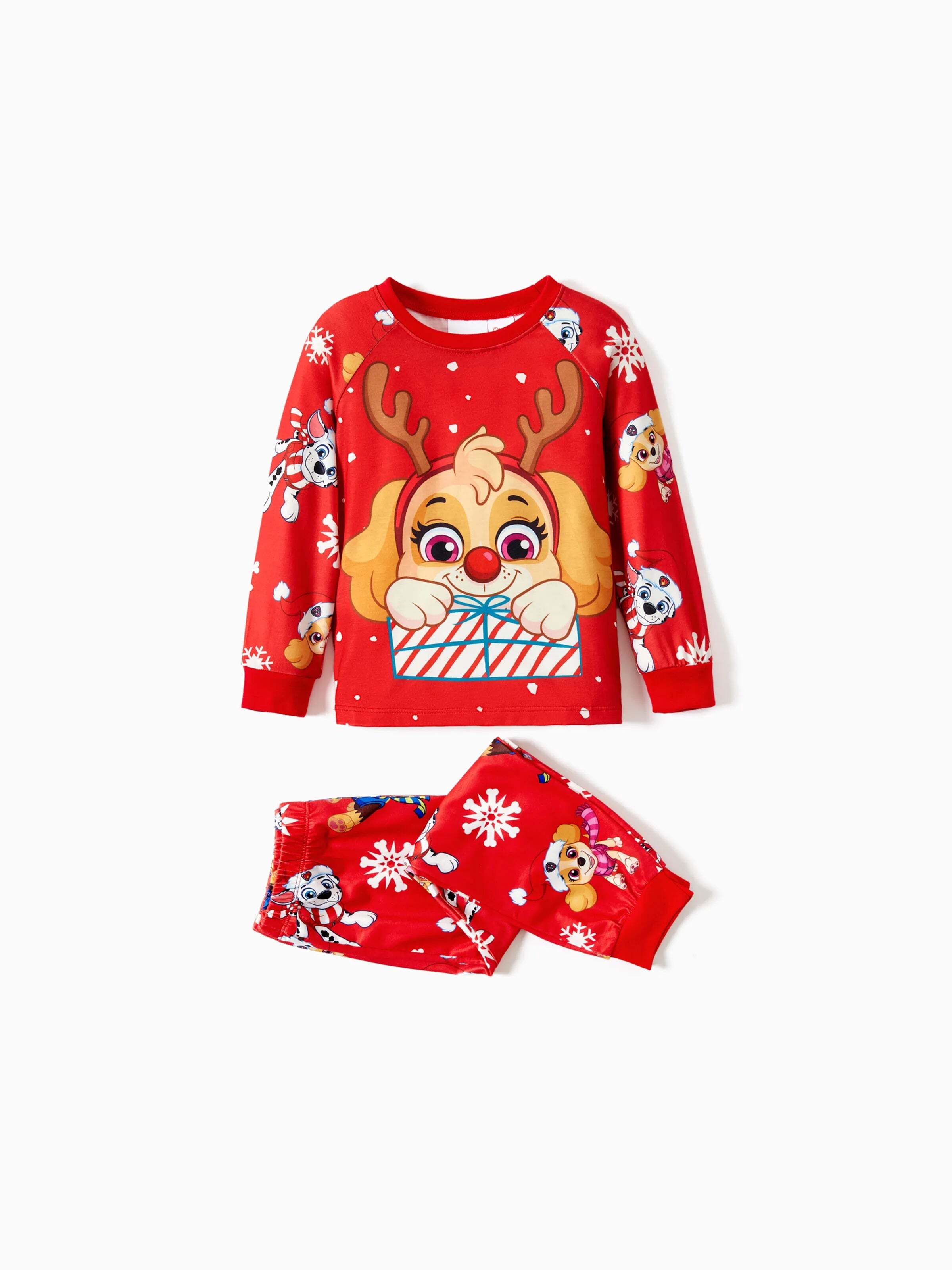 Christmas Family Matching Chase and Marshall Pajamas Sets with Christmas Socks