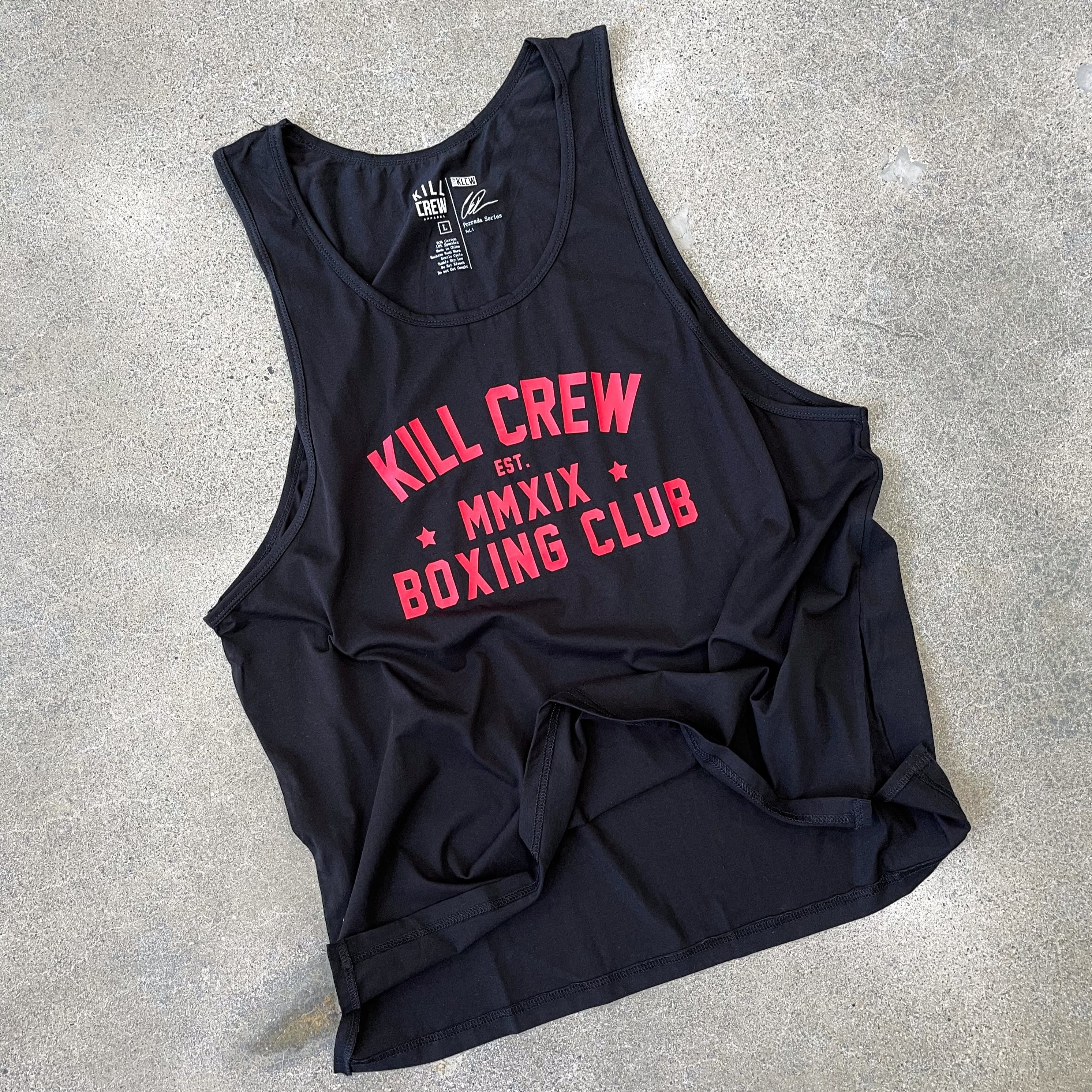 BOXING CLUB TANK TOP - BLACK