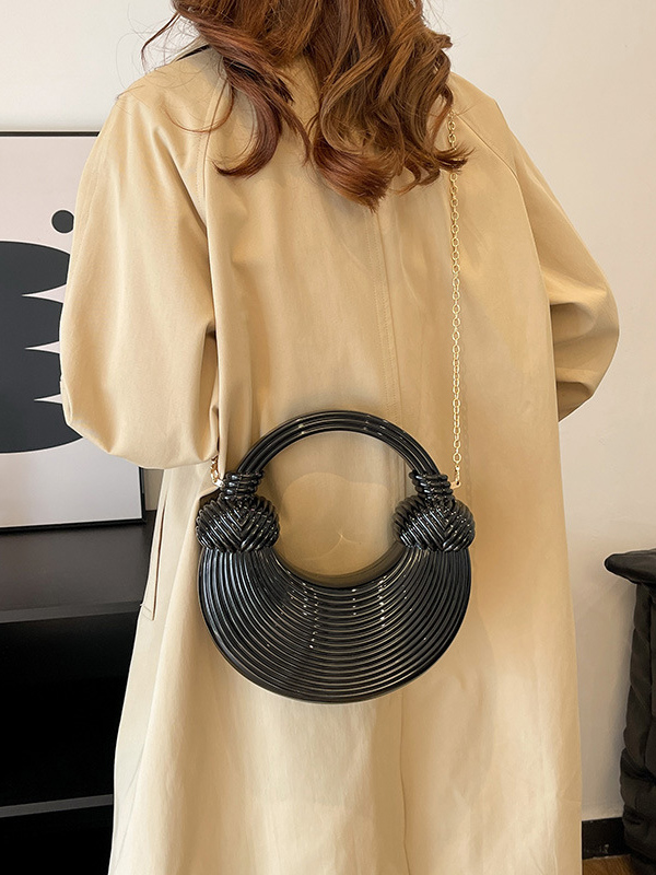 Chains Geometric Shiny Bags