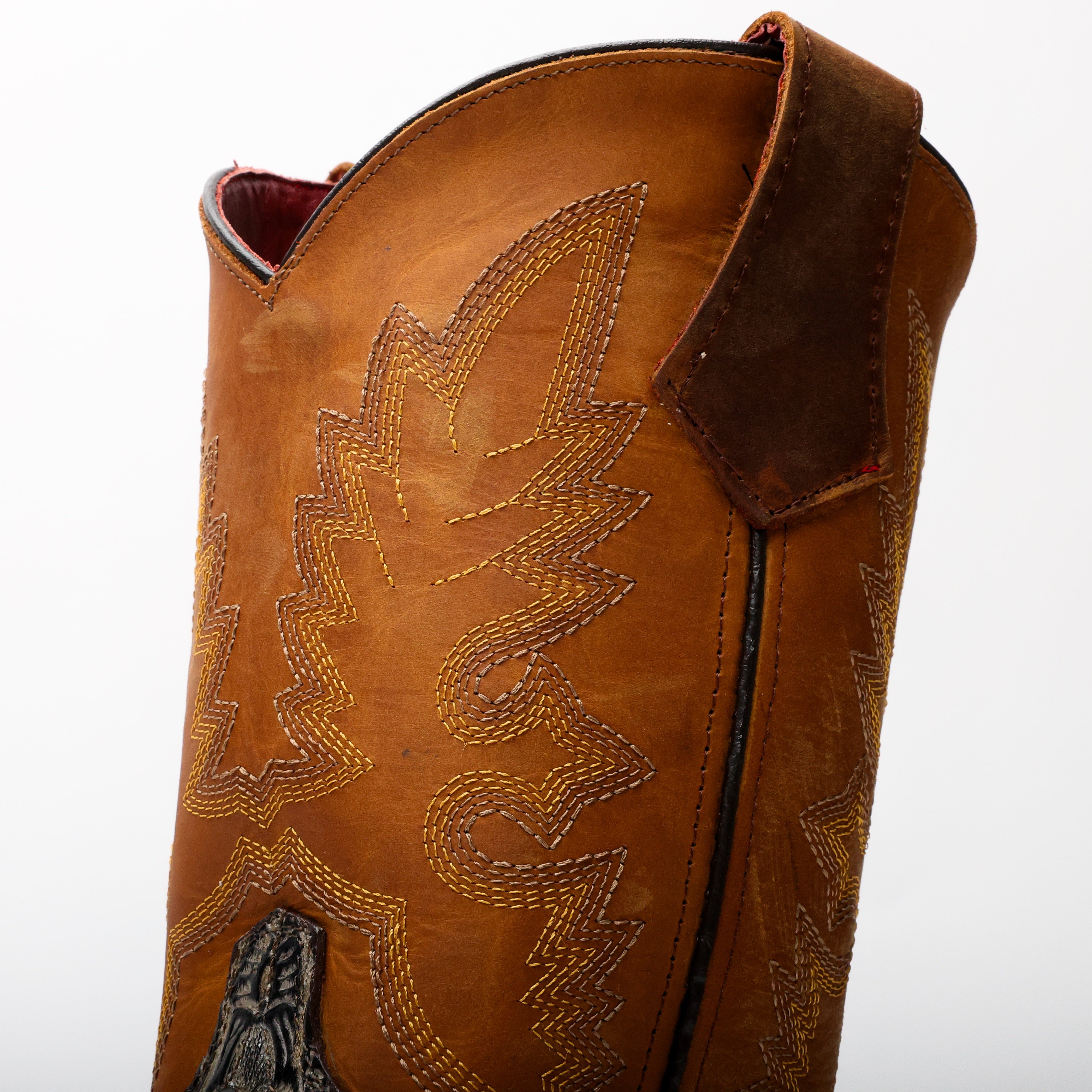 TBR Desert Hand-Tooled Leather Boots With 3D Lightweight Sole - Composite Toe