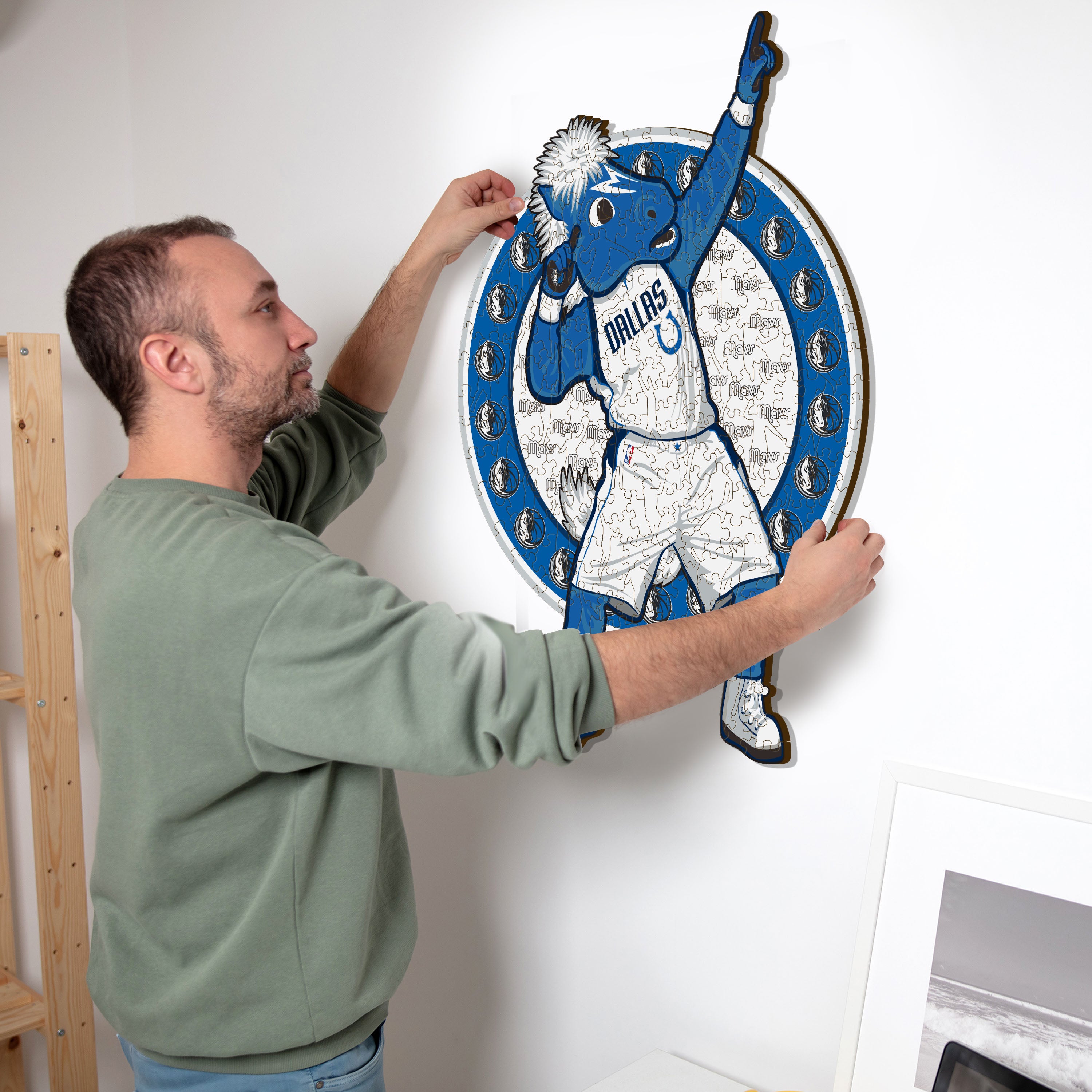 Dallas Mavericks™ Mascot - Wooden Puzzle