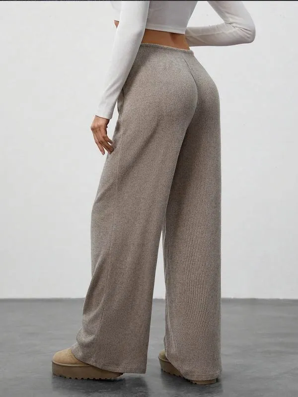 High Waist Comfortable Wide Leg Casual Pants