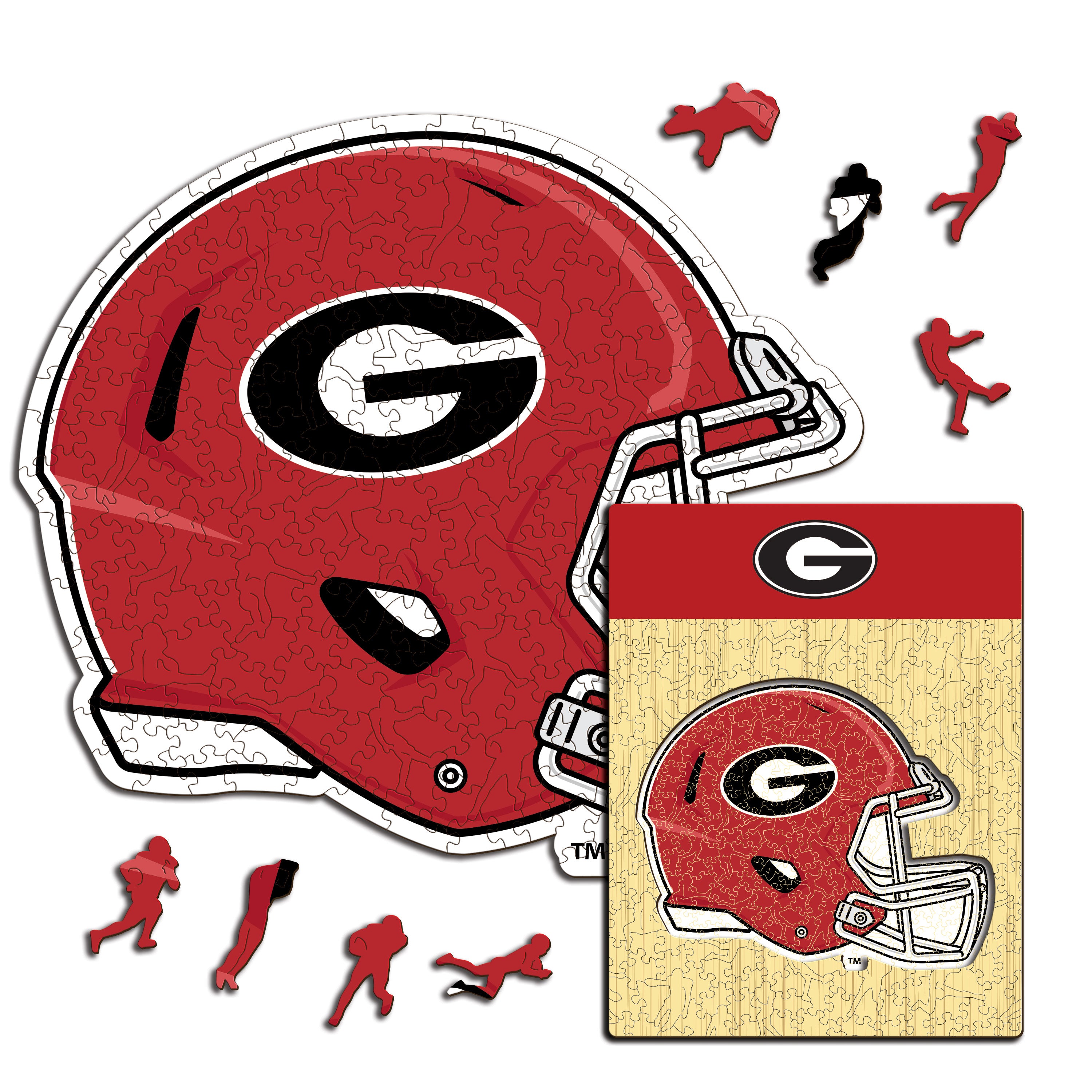 University of Georgia Helmet - Wooden Puzzle