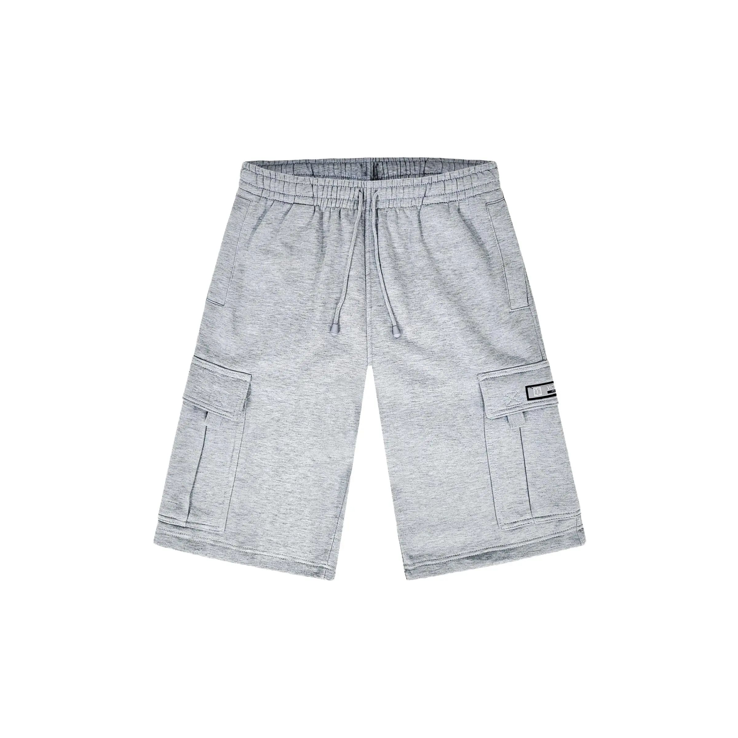 Baggy fit Fleece Shorts Menswear Cargo pocket