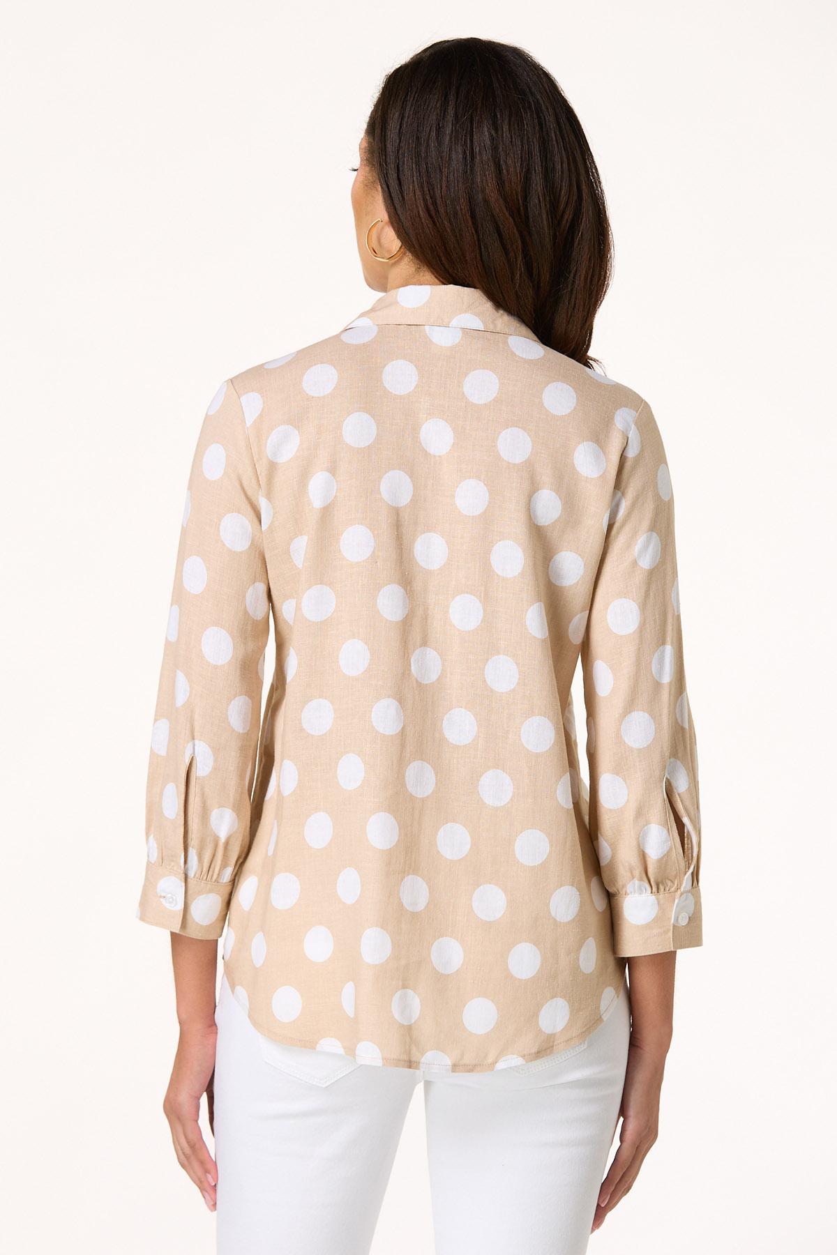 Polka Dot Linen Shirt