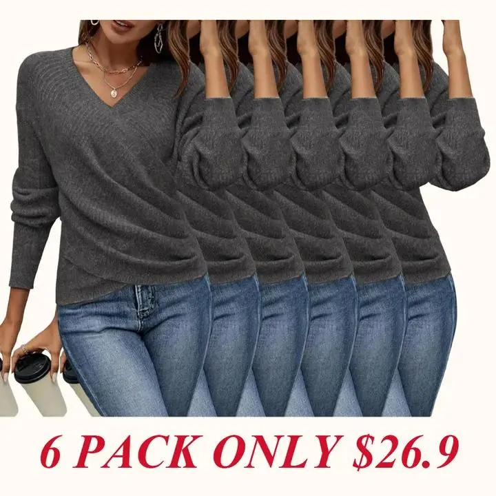Elegant women's casual knit sweater