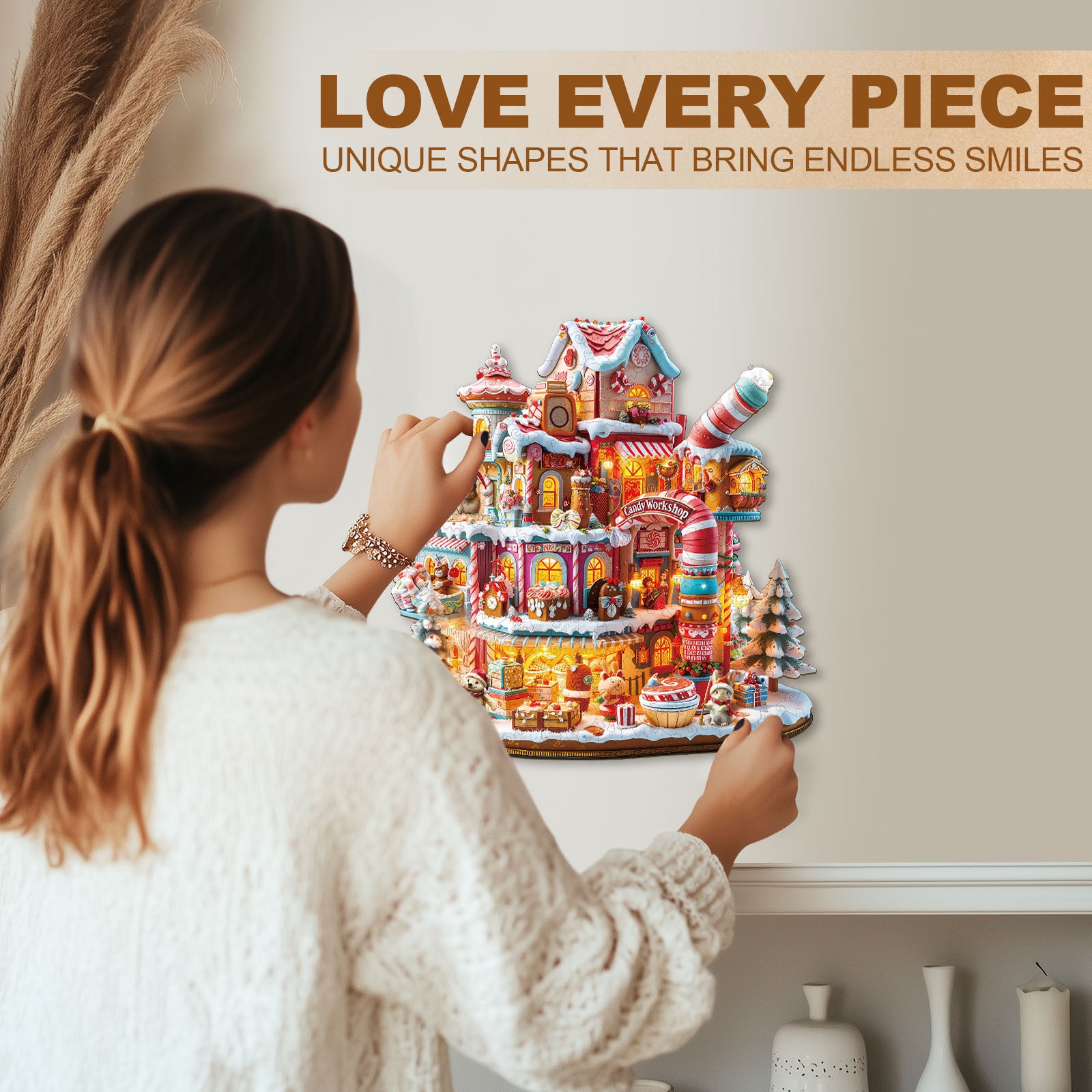 Candy Workshop Wooden Jigsaw Puzzle