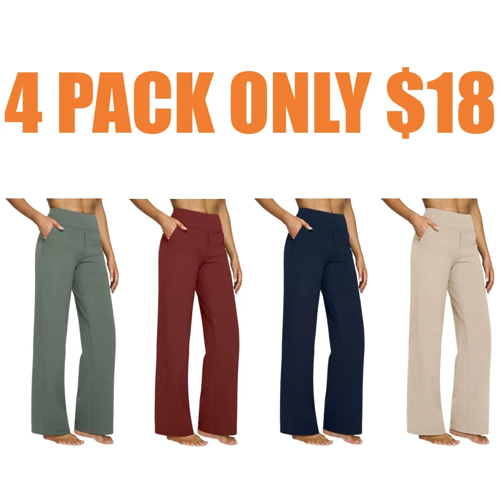 Women Wide Leg Pants with Pockets Comfortable Athletic Sweatpants