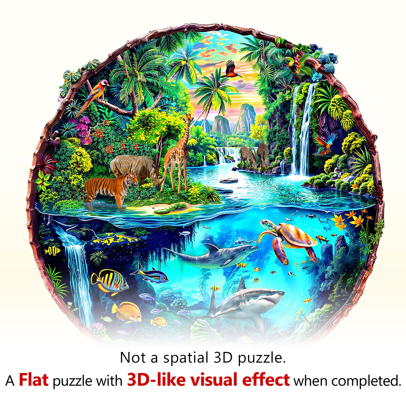World Fusion Wooden Jigsaw Puzzle