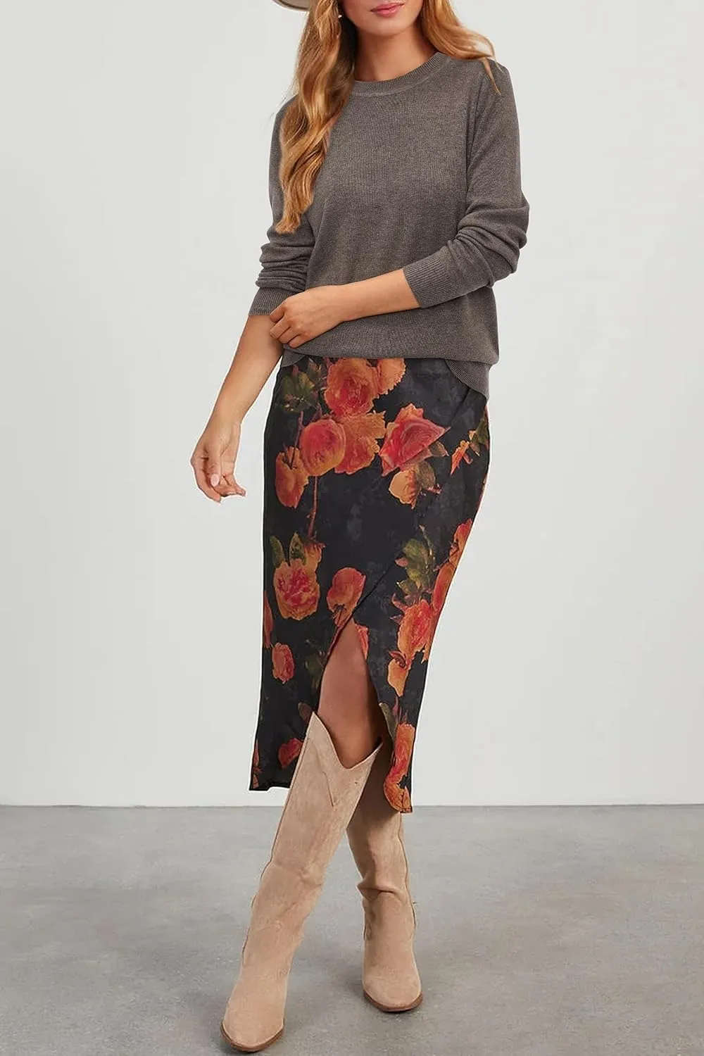 Women Fashion Wool Blend Sweater