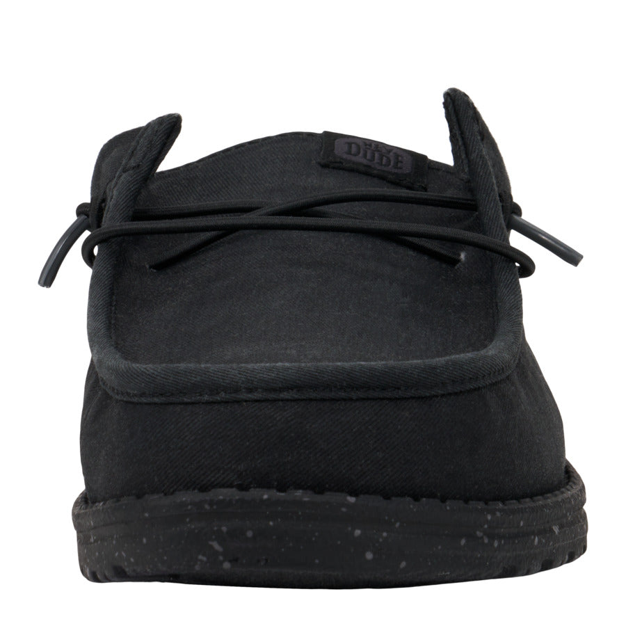 Wally Slip Stretch Canvas - Black/Black