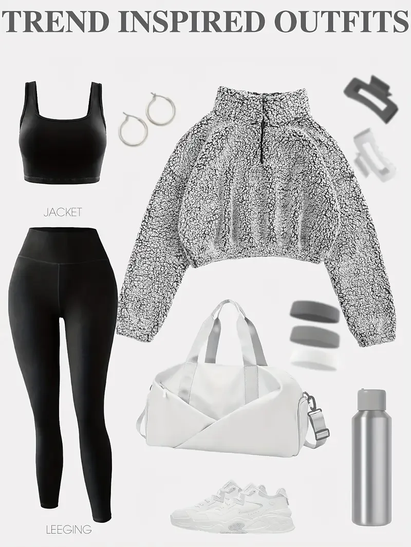 Women's Fleece Lined Sweatshirt Set