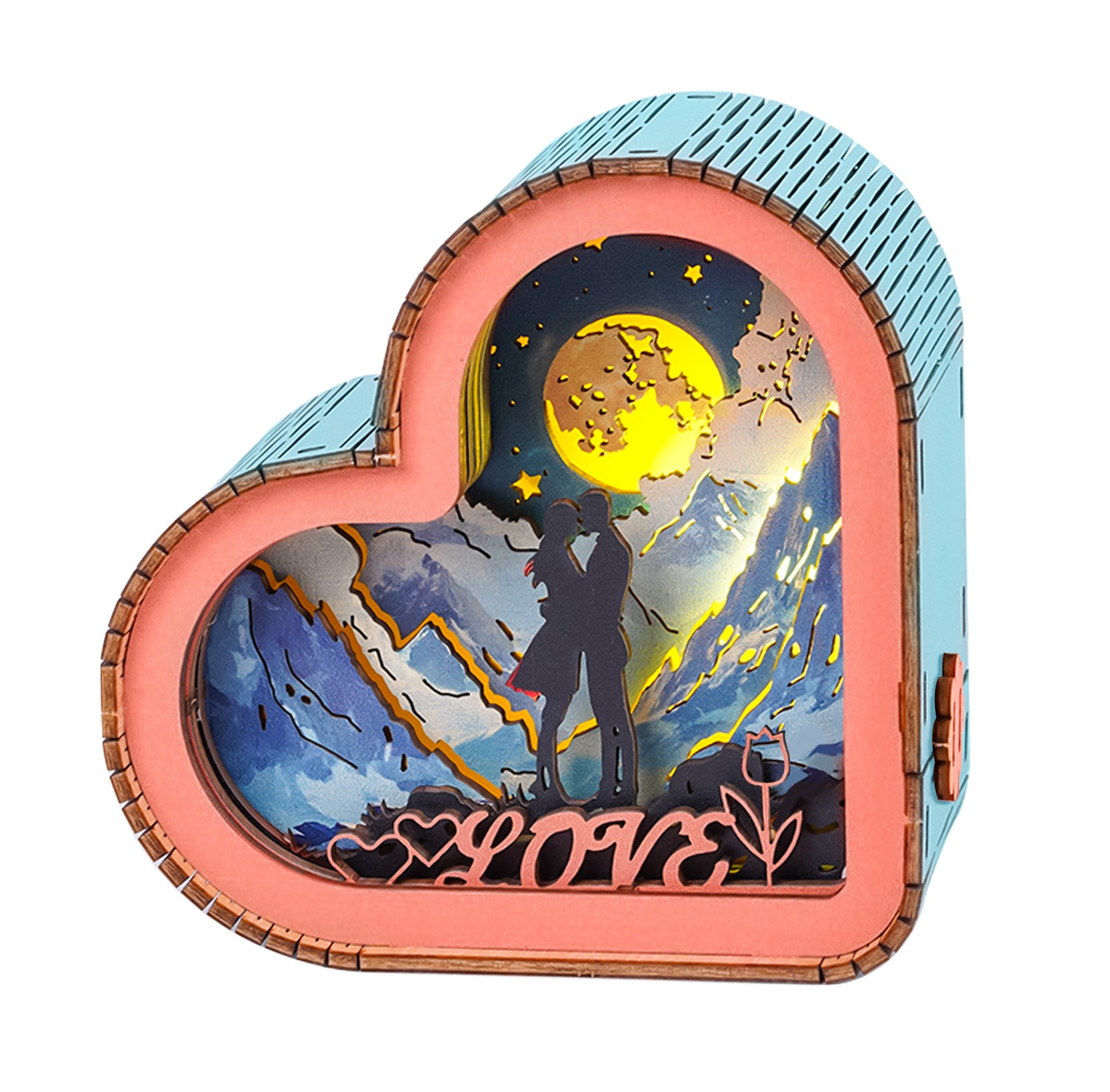 Lover in the Stars Kit - 3D Wooden Puzzle Night Light