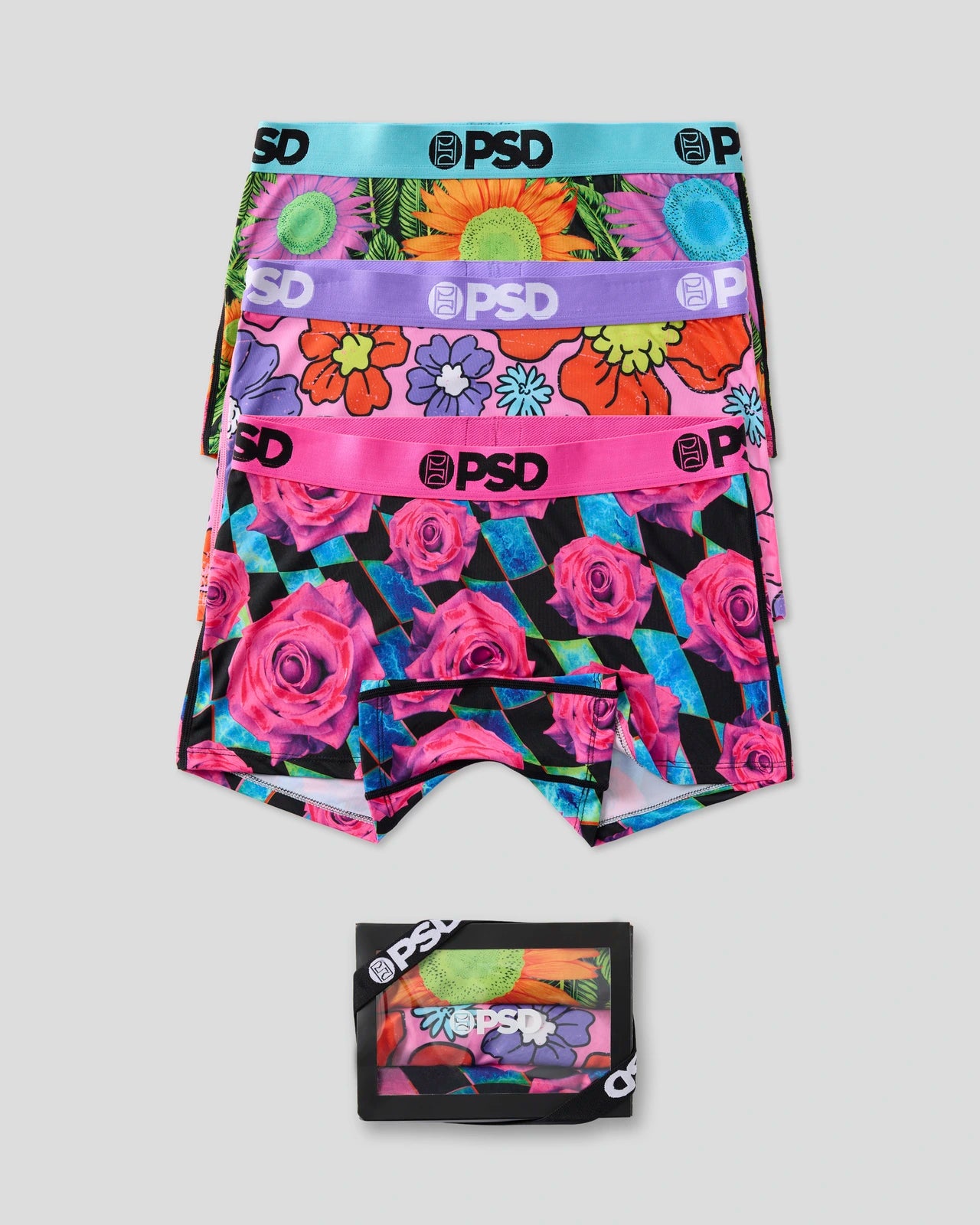3 Pack - Neon Floral