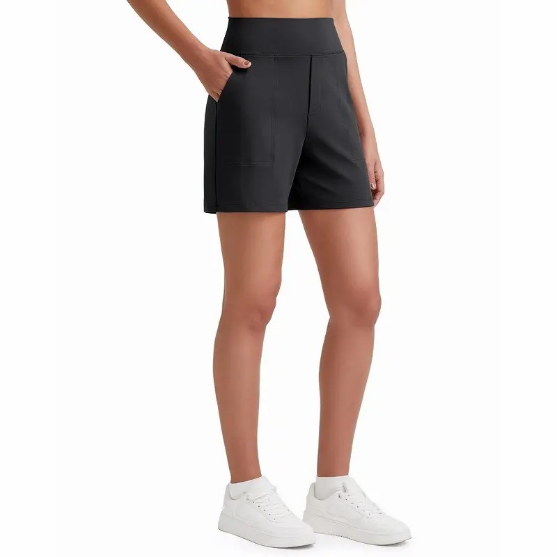 Women's Athletic Shorts High Waisted Running Yoga Shorts Summer Casual Burmuda Shorts with Pockets Activewear