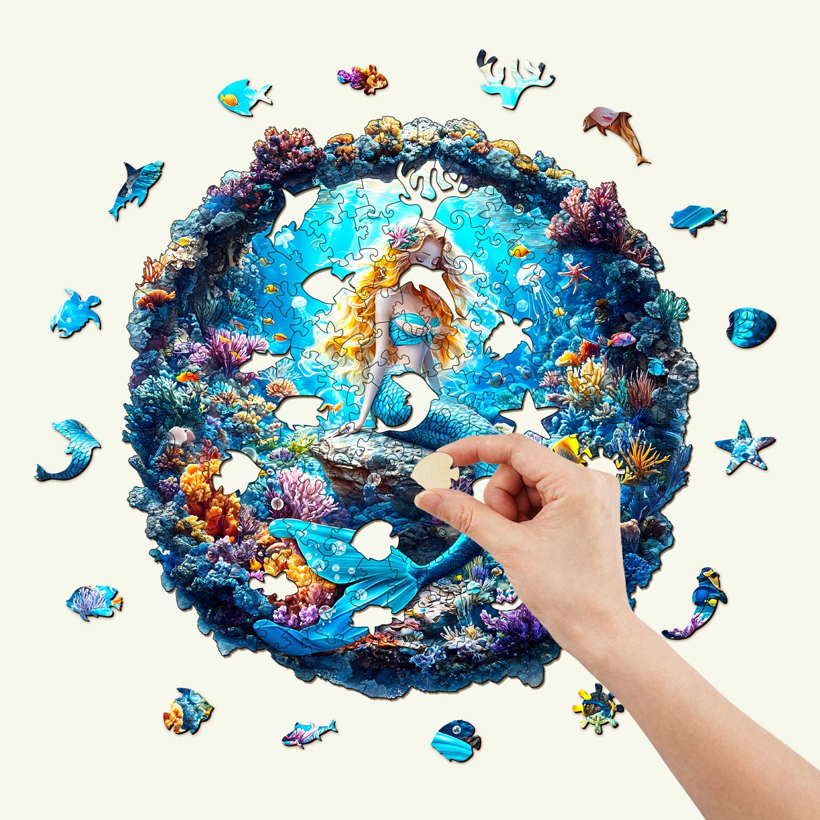 3D Mermaid Wooden Jigsaw Puzzle