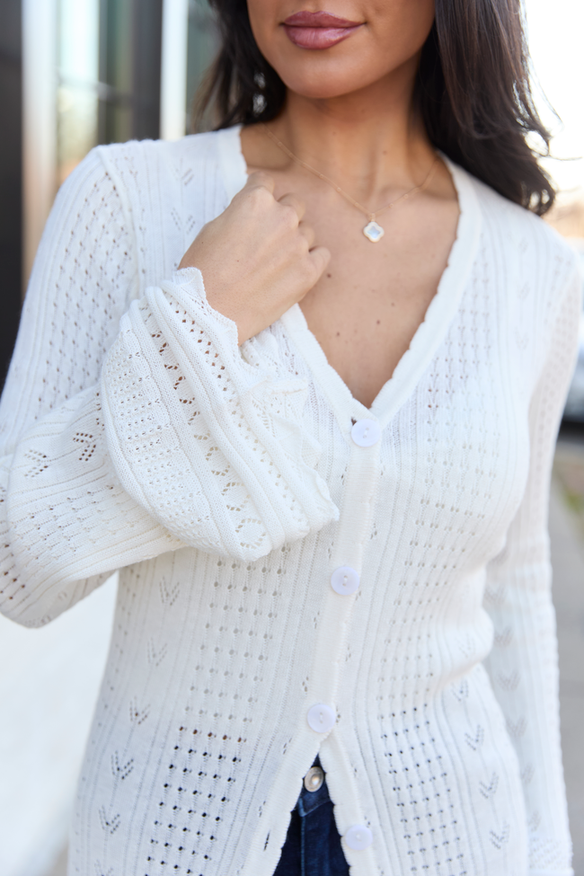 Campbell Ivory Knit Maxi Cardigan