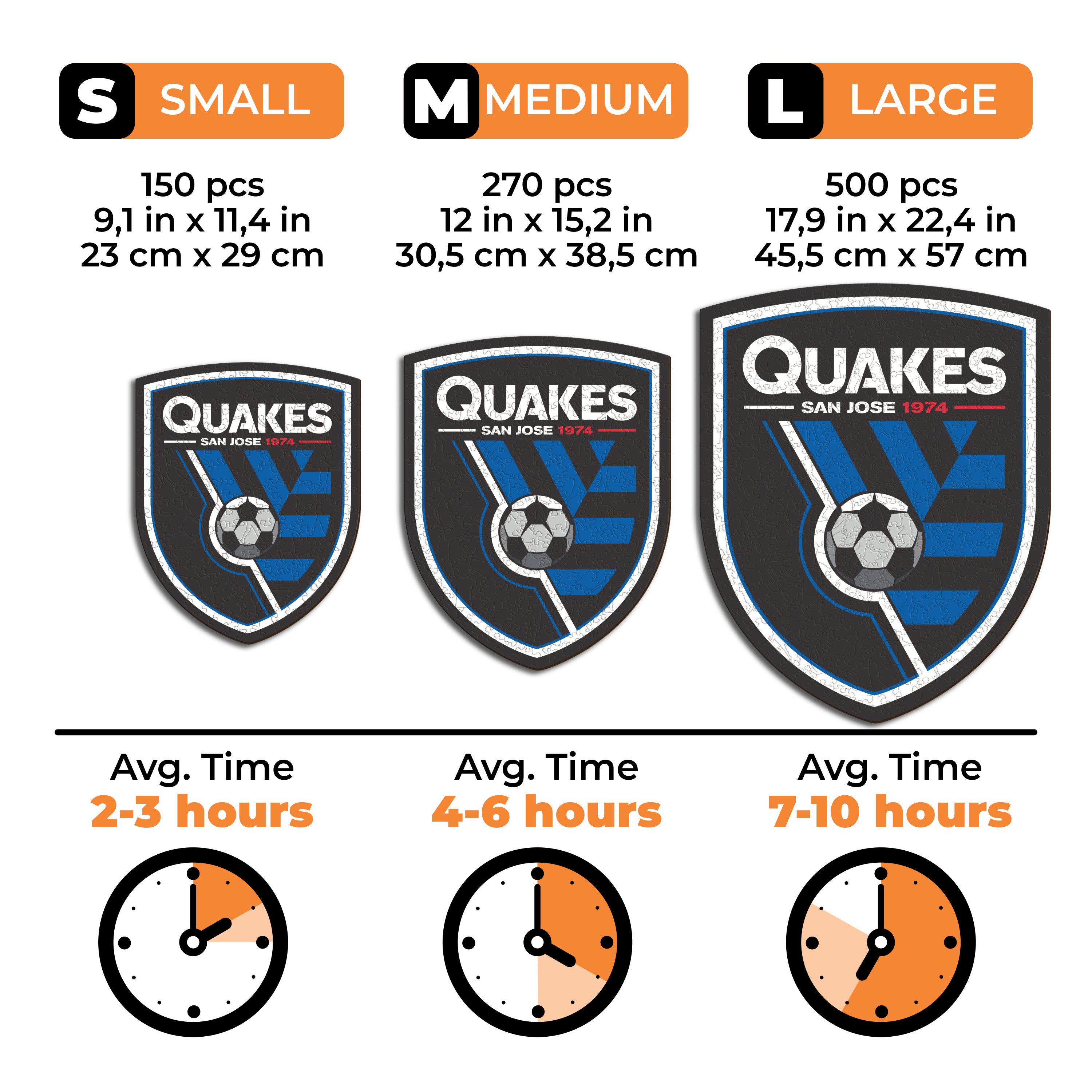 San Jose Earthquakes® Logo - Wooden Puzzle