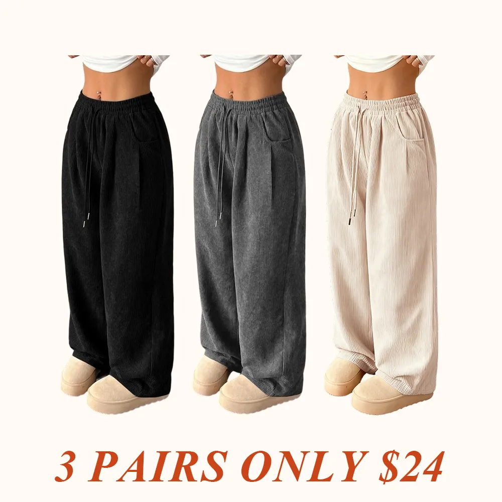 Women's Vintage Corduroy Drawstring Pants