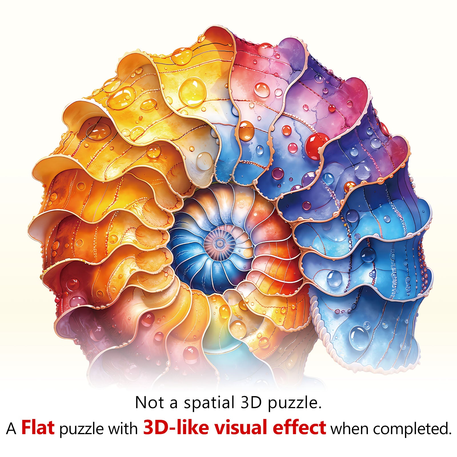 Colored conch Wooden Jigsaw Puzzle