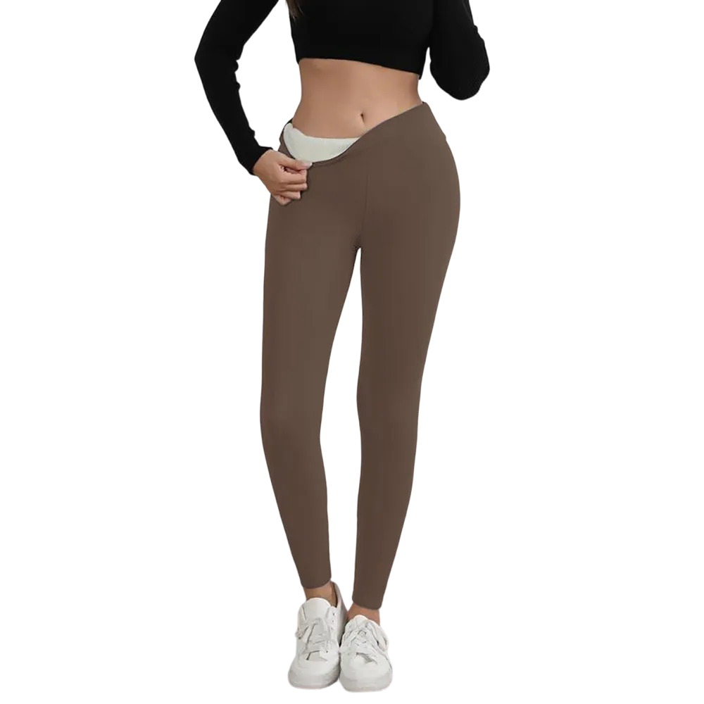 Winter Warm Fleece Lined Leggings High Waist Women's Casual Riding Workout Wear for Yoga