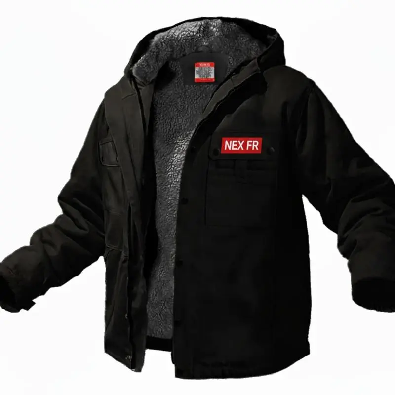 Heavy-duty flame-retardant lambswool-lined jacket