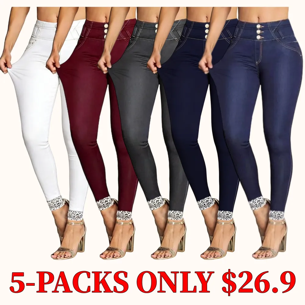 Women's denim-look leggings