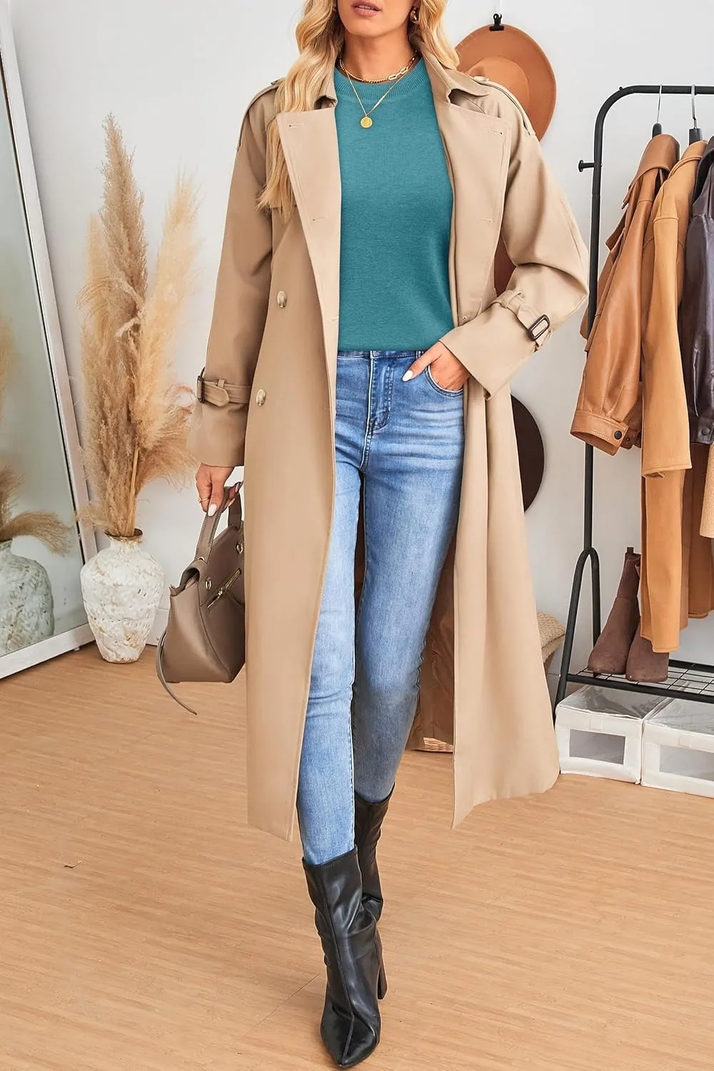 Women Fashion Wool Blend Sweater