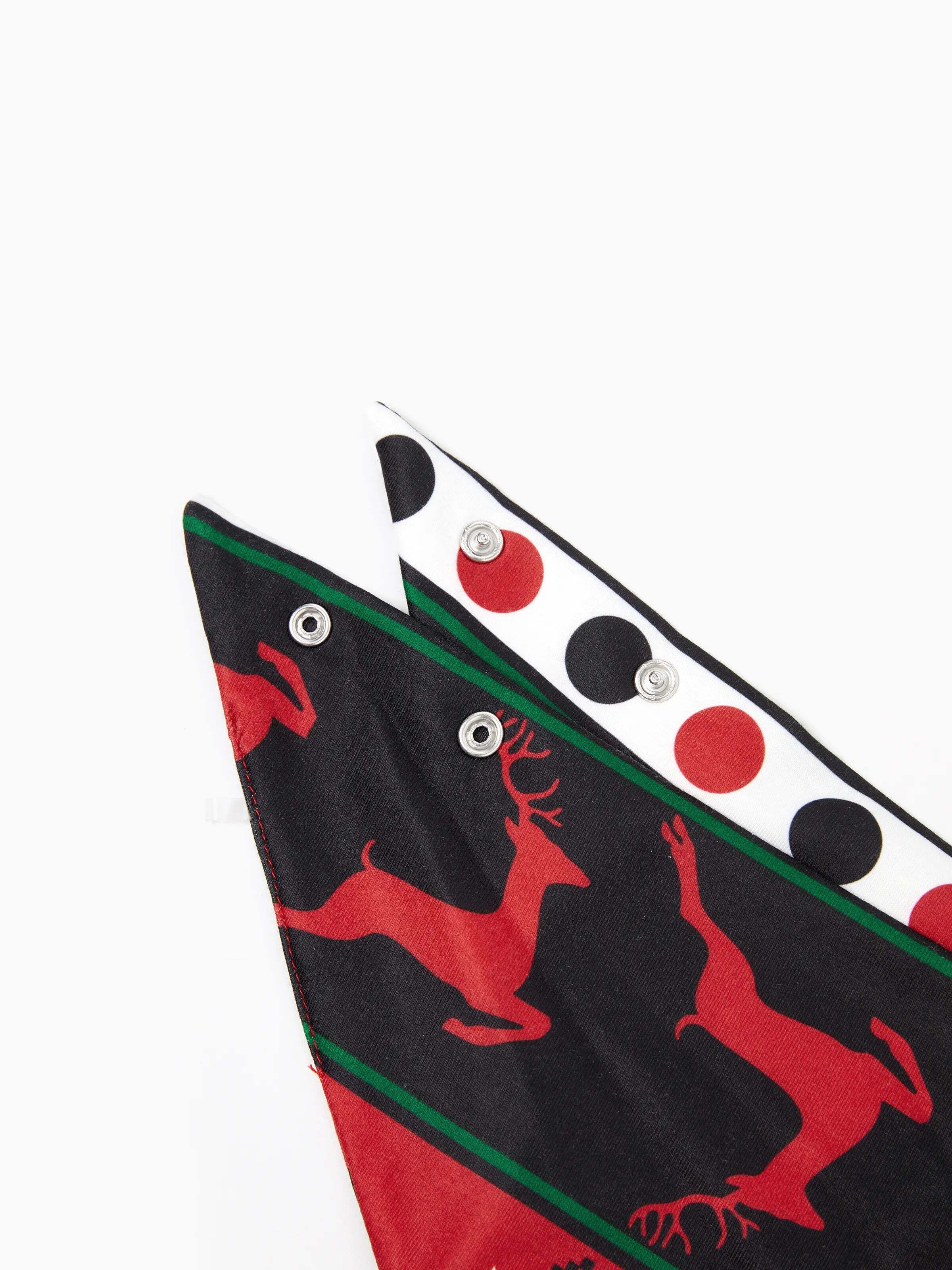 Christmas Pajamas 3D Reindeer Pattern Zipper Hooded Onesies Matching Family Outfits red/black