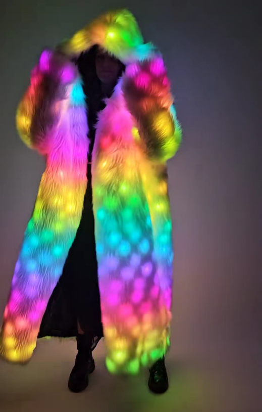 Snow Angel Glow: The Weighted Coat That Lights Up the Night