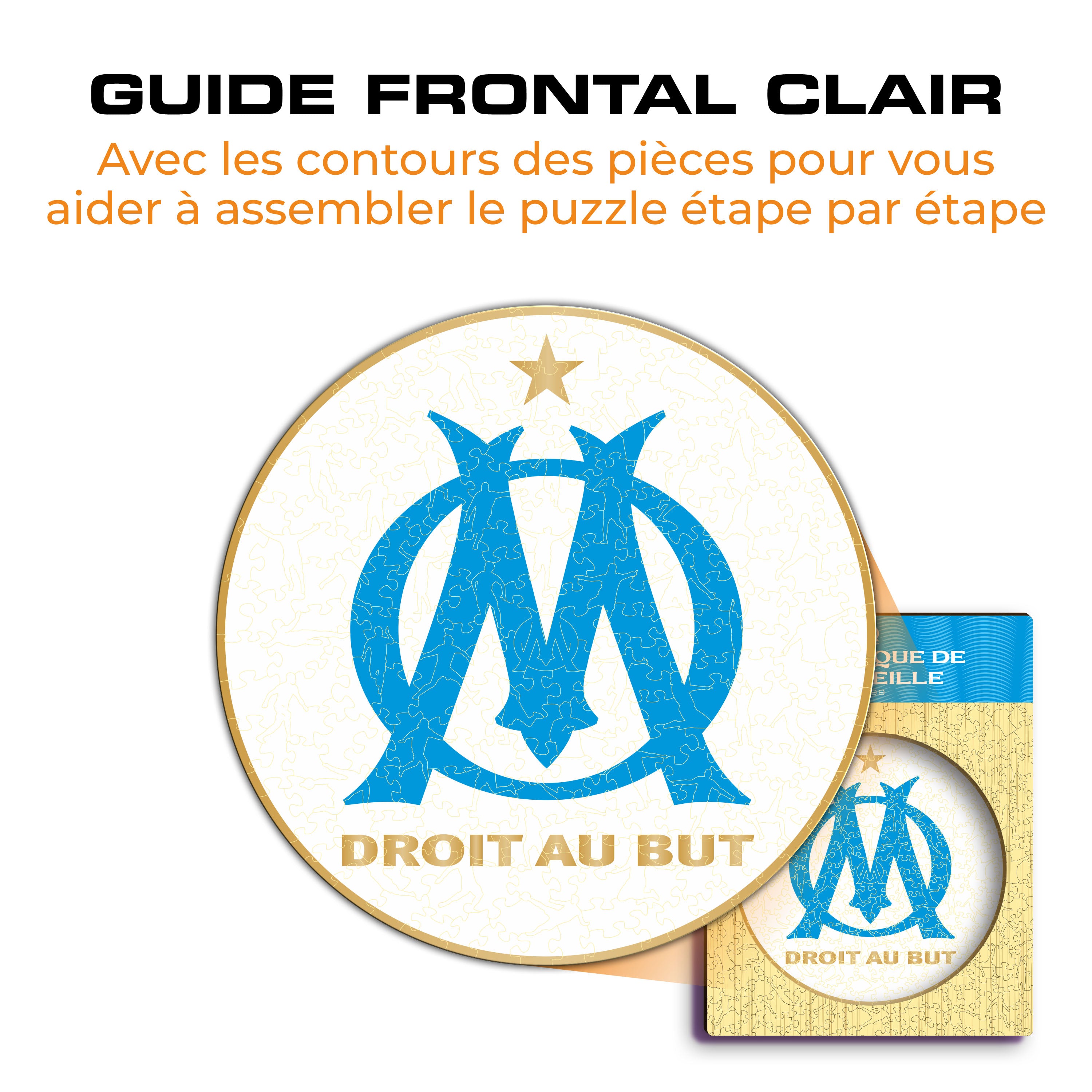 Olympique de Marseille® Logo - Wooden Puzzle