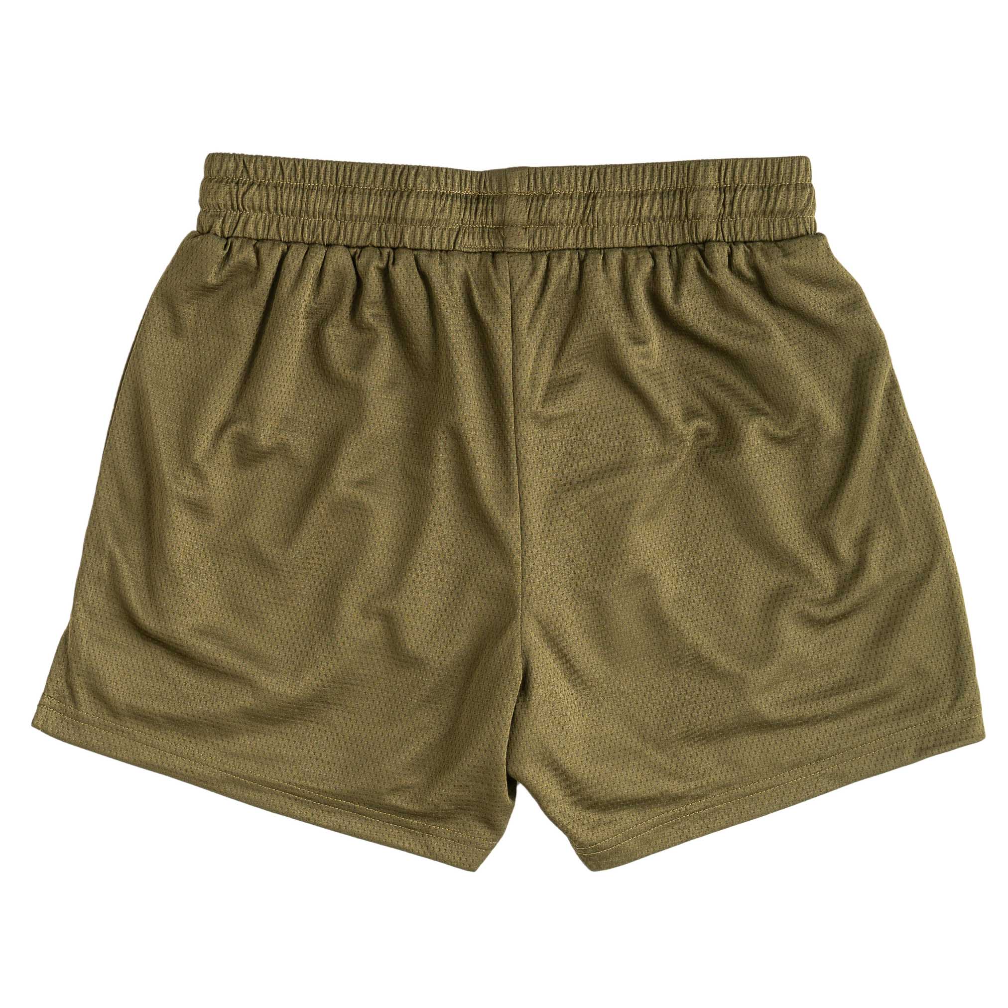 MUAY THAI SHORTS (MID THIGH CUT) v2 - OLIVE