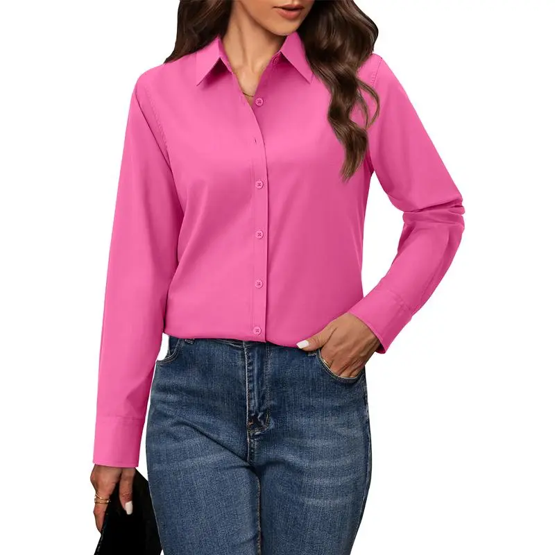 Button Down Shirts for Women Classic Fit Dress Shirt
