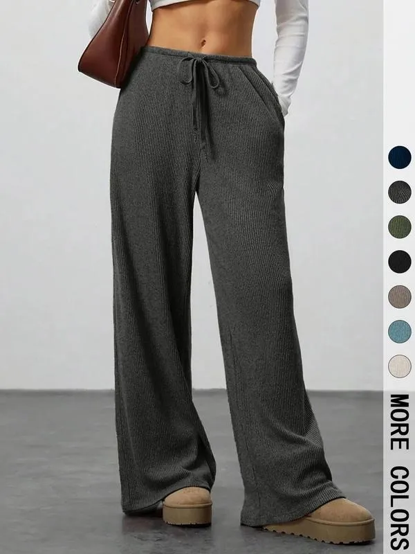 High Waist Comfortable Wide Leg Casual Pants