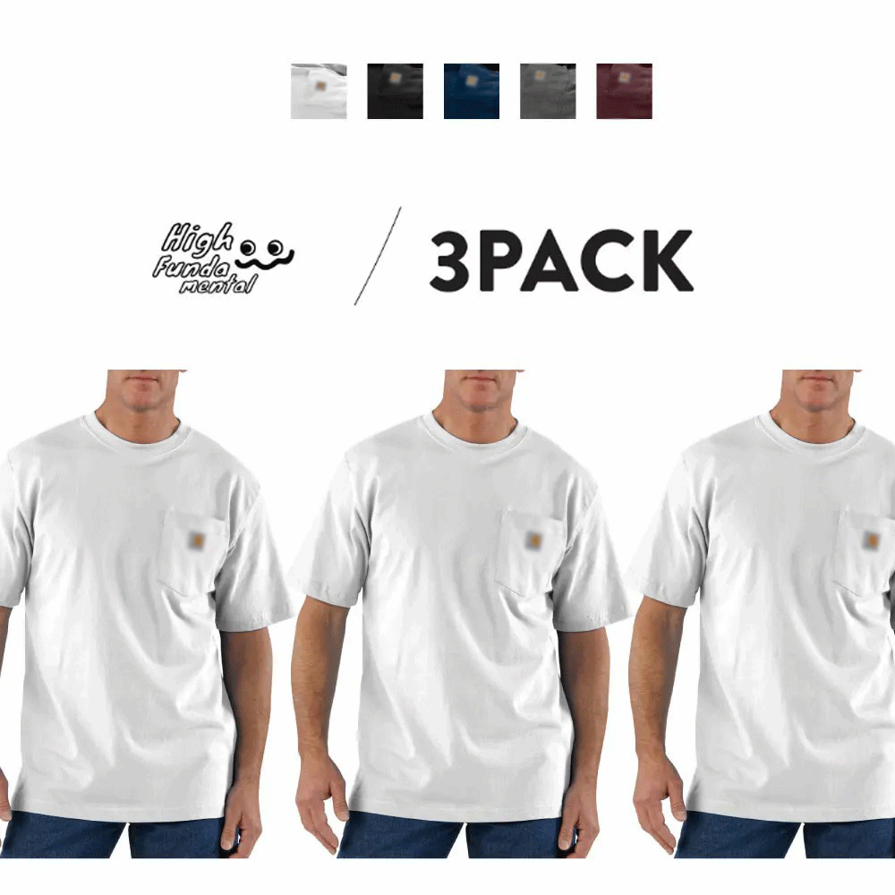 🔥Last Day Promotion! Men's Workwear Loose Fit Heavyweight Short-Sleeve Pocket T-Shirt