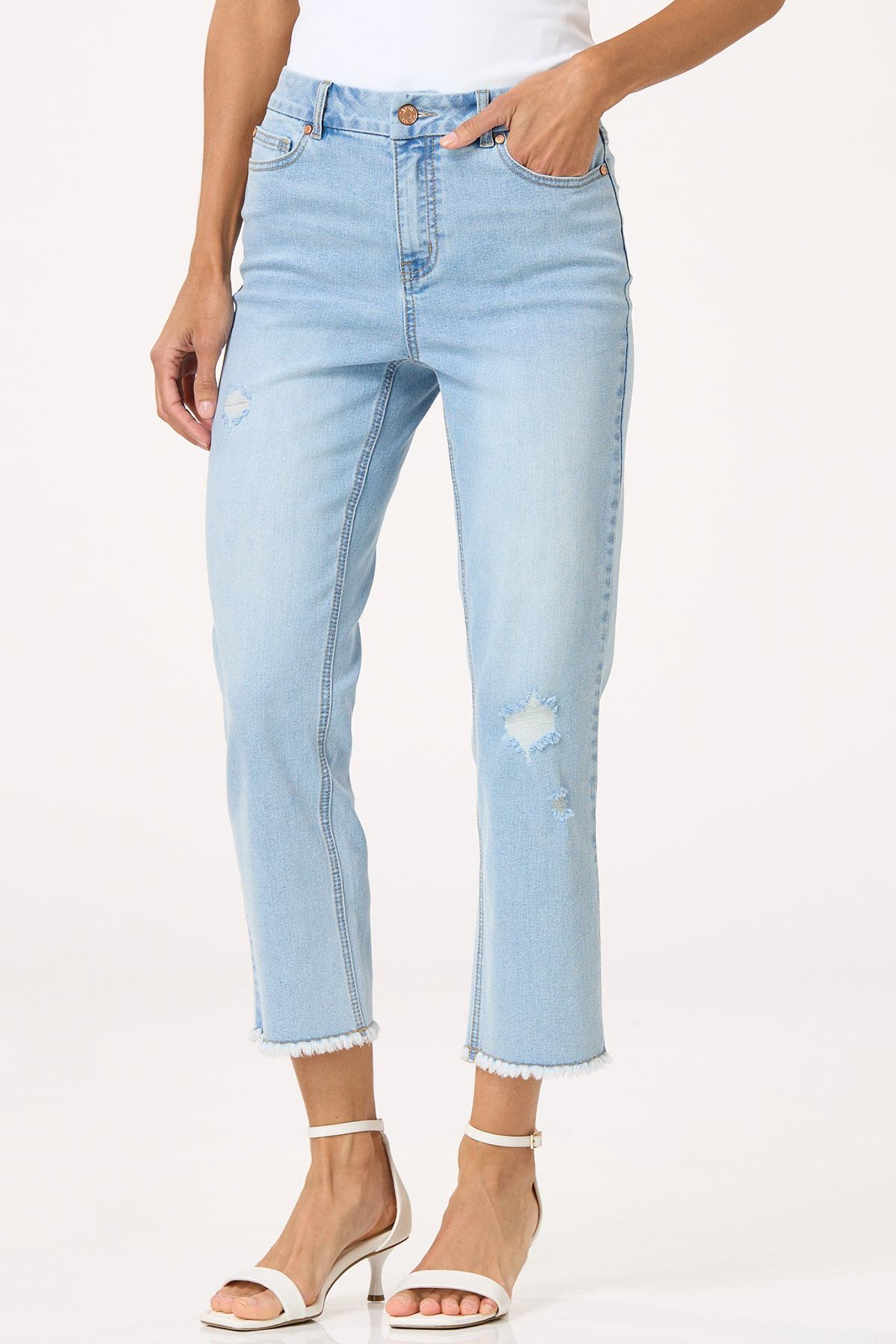 Light Wash Cropped Jeans