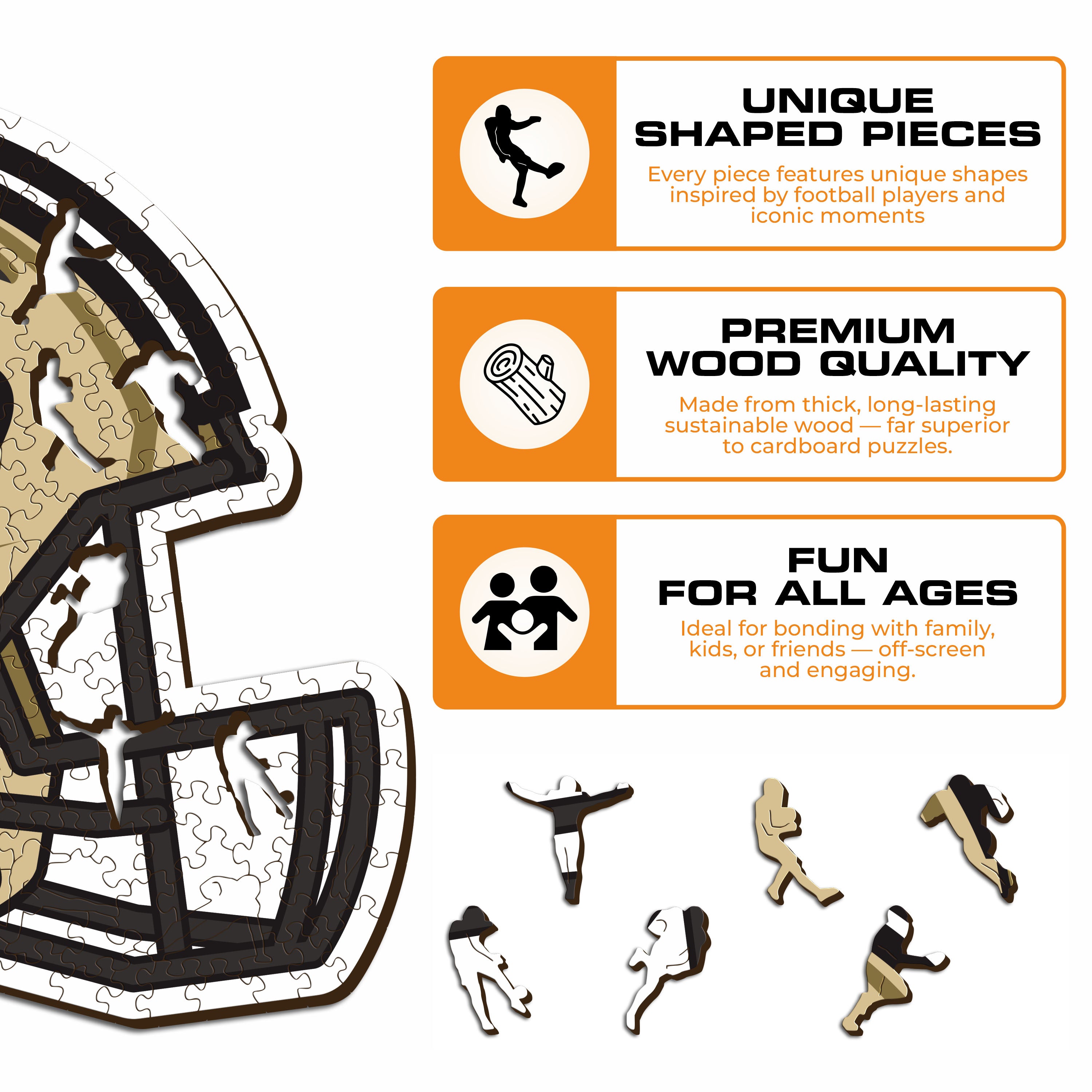 Purdue University Helmet - Wooden Puzzle