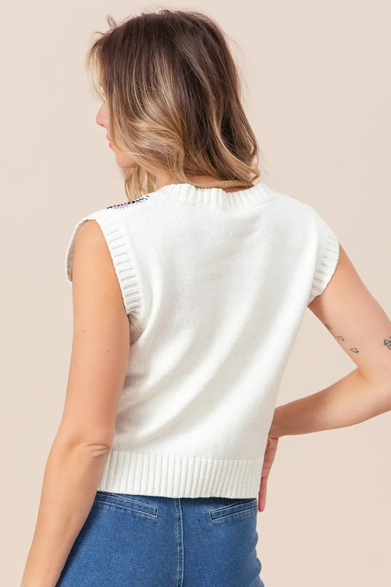 Diamond Granny Square Sweater Vest