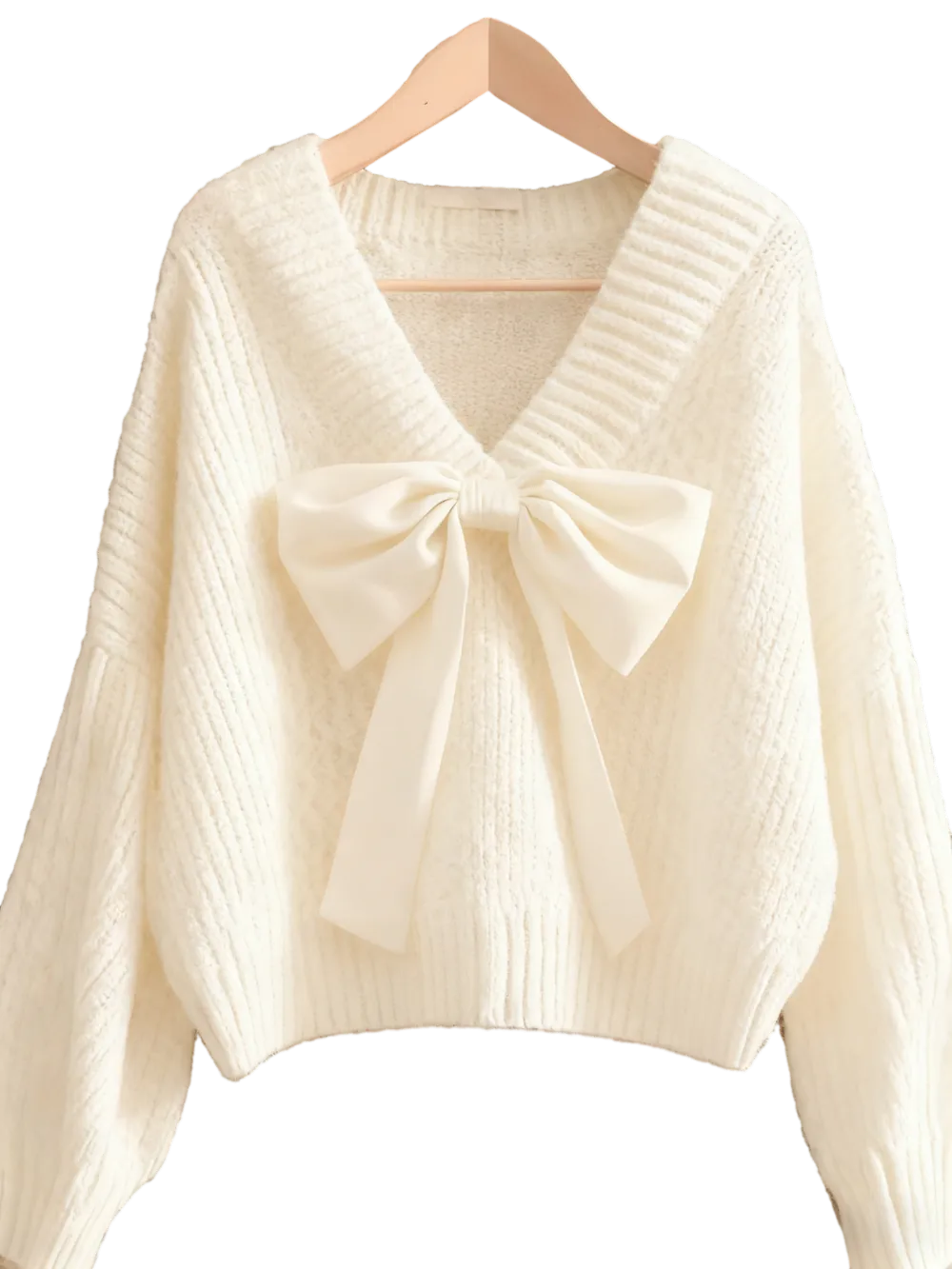 Women's Casual Bow Knit Sweater